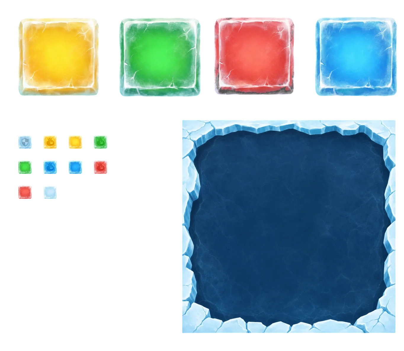 冰雪棋盘 · 素材拆分